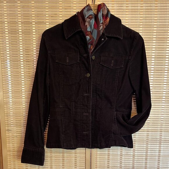 Jones New York Sport Brown Corduroy Jacket – Size S - Picture 1 of 4